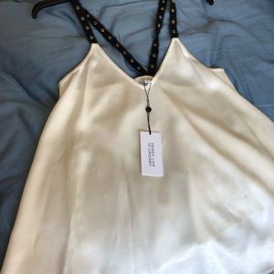White silk Derek Lam 10 Crosby top